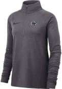 Penn State Nittany Lions Womens Nike HZ Core 1/4 Zip - Grey