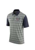 Detroit Tigers Mens Navy Blue Cooperstown Dri-FIT Short Sleeve Polo Shirt