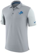 Detroit Lions Nike Team Issued Polo Shirt - Grey