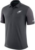Nike Philadelphia Eagles Mens Grey Team Issued Short Sleeve Polo Shirt