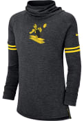 Pittsburgh Steelers Womens Nike Funnel Crew Sweatshirt - Black