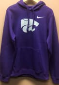 K-State Wildcats Nike Club Hooded Sweatshirt - Purple