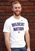 K-State Wildcats Nike Phrase T Shirt - White