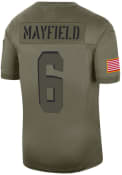 Baker Mayfield Cleveland Browns Nike Salute to Service Limited Football Jersey - Olive