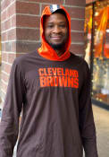 Cleveland Browns Nike Hoody Helmet Hooded Sweatshirt - Brown