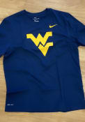 West Virginia Mountaineers Nike Logo T Shirt - Navy Blue