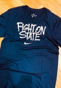 Penn State Nittany Lions Nike Tri Verb T Shirt - Navy Blue