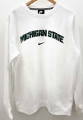 Michigan State Spartans Nike Club Crew Sweatshirt - White