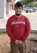 Oklahoma Sooners Nike Club Crew Sweatshirt - Crimson