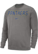 Pitt Panthers Nike Club Crew Sweatshirt - Grey