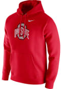 Ohio State Buckeyes Nike Club Hooded Sweatshirt - Red