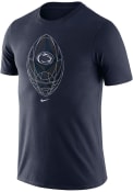 Penn State Nittany Lions Nike Legend Football Icon T Shirt - Navy Blue