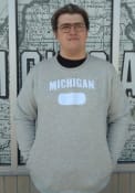 Michigan Wolverines Nike Twil Club Fleece Crew Sweatshirt - Grey