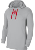 Ohio State Buckeyes Nike Sideline Top Hooded Sweatshirt - Grey