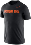 Oklahoma State Cowboys Nike Legend Wordmark T Shirt - Black