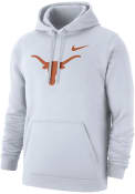 Texas Longhorns Nike Club Fleece Hooded Sweatshirt - White