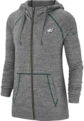 Philadelphia Eagles Womens Nike Vintage Full Zip Jacket - Grey