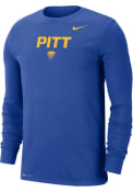 Pitt Panthers Nike DriFit Lockup T Shirt - Blue