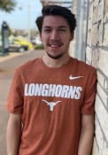 Texas Longhorns Nike Marled Logo T Shirt - Burnt Orange