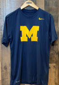Michigan Wolverines Nike Legend Logo T Shirt - Navy Blue