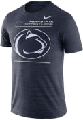 Penn State Nittany Lions Nike Sideline Velocity T Shirt - Navy Blue