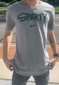 Michigan State Spartans Nike Brush Phrase T Shirt - Grey