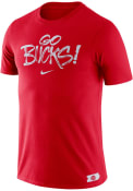 Ohio State Buckeyes Nike Brush Phrase T Shirt - Red