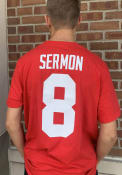 Trey Sermon Ohio State Buckeyes Nike Name and Number T-Shirt - Red