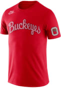 Ohio State Buckeyes Nike Retro Team T Shirt - Red