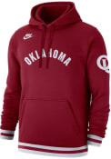 Oklahoma Sooners Nike Retro Fleece Fashion Hood - Crimson