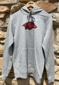 Arkansas Razorbacks Nike Club Fleece Logo Hooded Sweatshirt - Grey