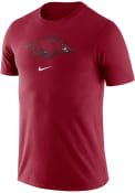 Arkansas Razorbacks Nike Essential Logo T Shirt - Crimson