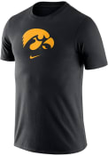 Iowa Hawkeyes Nike Essential Logo T Shirt - Black