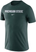 Michigan State Spartans Nike Essential Wordmark T Shirt - Green