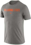 Oklahoma State Cowboys Nike Essential Wordmark T Shirt - Grey