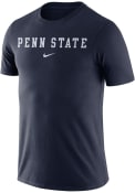 Penn State Nittany Lions Nike Essential Wordmark T Shirt - Navy Blue