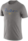 Pitt Panthers Nike Essential Wordmark T Shirt - Grey