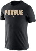 Purdue Boilermakers Nike Essential Wordmark T Shirt - Black