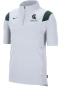 Michigan State Spartans Nike Lightweight Coach Jacket Dress Shirt - White