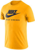 West Virginia Mountaineers Nike Essential Futura T Shirt - Gold
