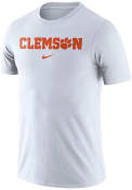Clemson Tigers Nike Essential Wordmark T Shirt - White