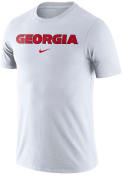Georgia Bulldogs Nike Essential Wordmark T Shirt - White