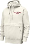 Oklahoma Sooners Nike Collegiate Club 1/4 Zip Pullover - Oatmeal