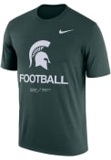 Michigan State Spartans Nike Legend Football T Shirt - Green