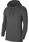 Michigan State Spartans Nike DriFIT Hooded Sweatshirt - Charcoal