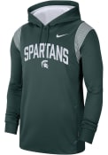 Michigan State Spartans Nike Team Issue Therma Hood - Green