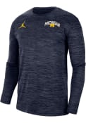 Michigan Wolverines Nike Jordan Practice T-Shirt - Navy Blue