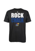 Kansas Jayhawks Youth Black Youth Rock Chalk T-Shirt