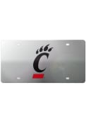 Silver Cincinnati Bearcats Team Logo Silver License Plate