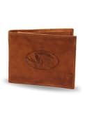 Missouri Tigers Embossed Leather Bifold Wallet - Brown
